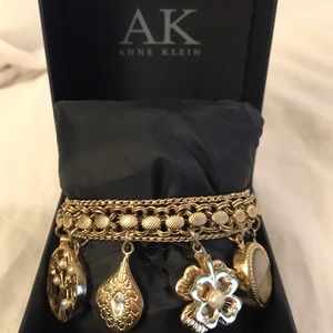 Anne Klein Gold-Tone Charm Bracelet
